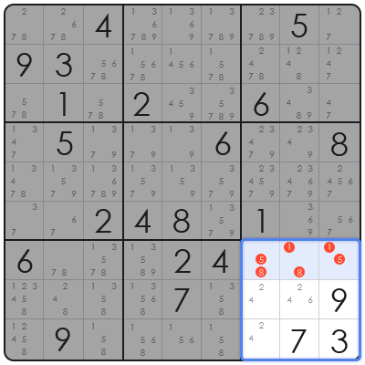 swordfish pattern sudoku